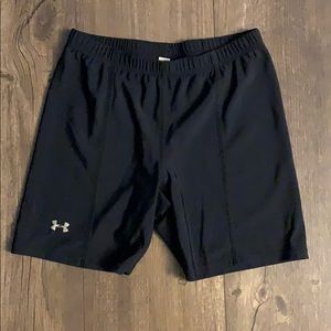 Under armor black spandex shorts